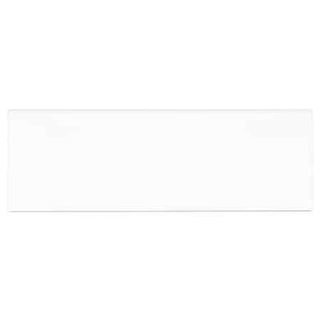 Msi Metro White Bullnose 4'' X 12'' Glossy Ceramic Wall Tile, 40PK ZOR-PT-TR-0255